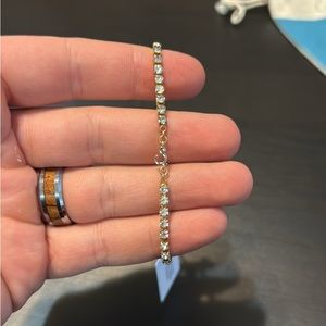 18K Gold Plated Tennis Bracelet with Cubic Zirconia Stones